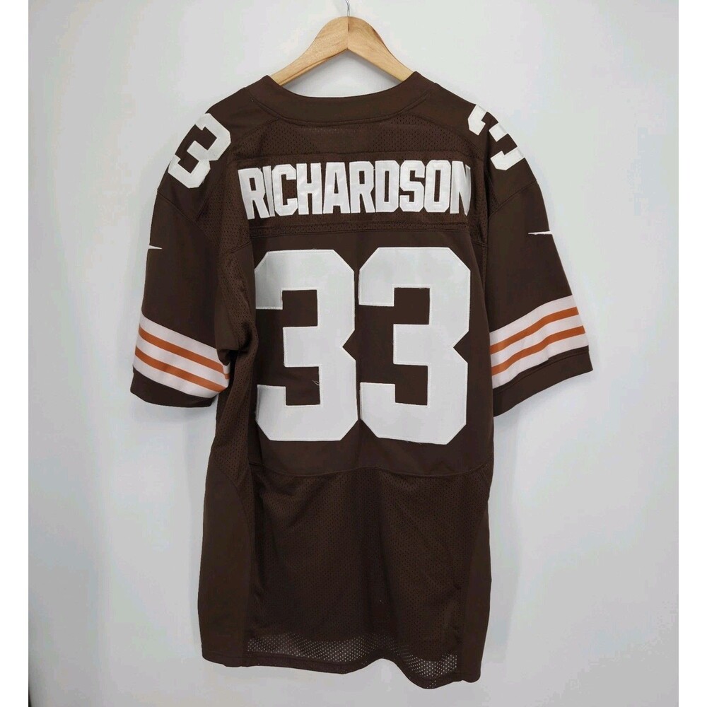 Trent Richardson Cleveland Browns Nike On Field Jersey #33 Sewn Mens Size 52